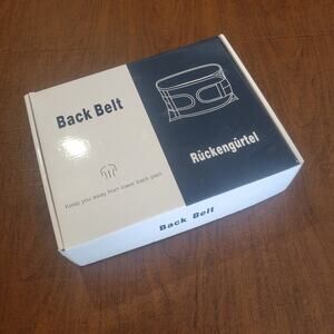 HONGJING Heated Back Support Brace for Back Pain Relief Sz L New